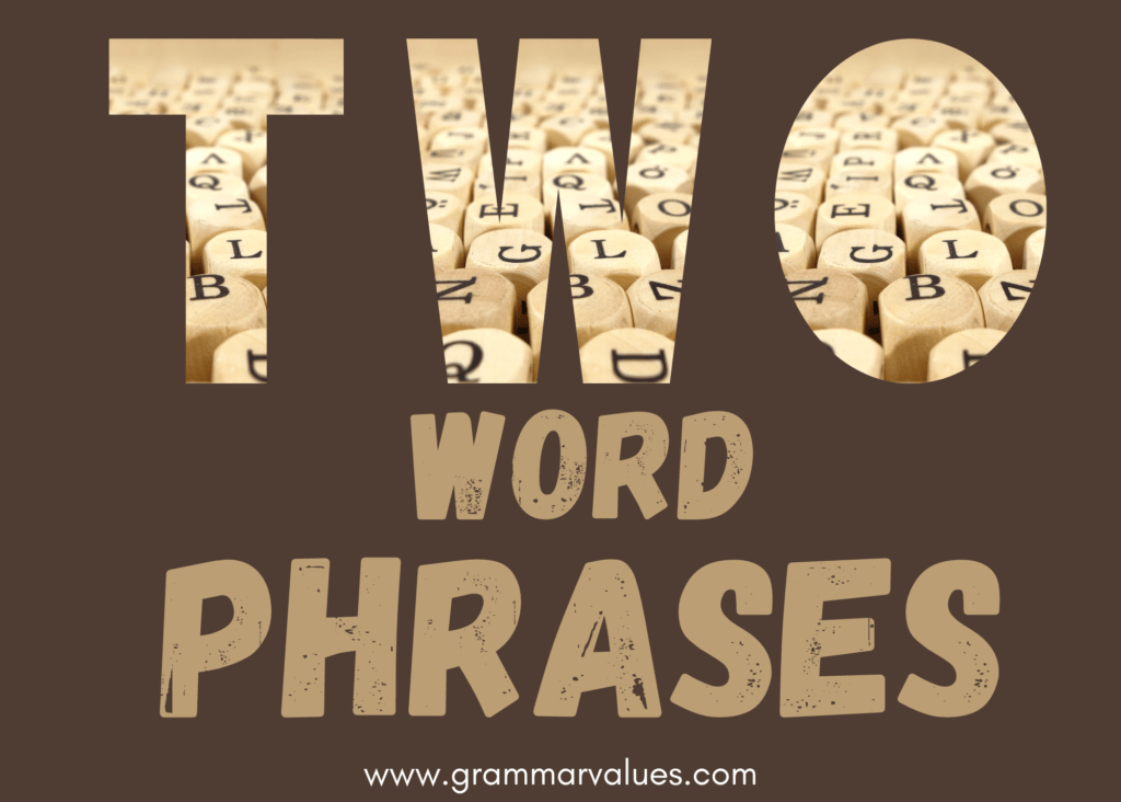 two 5 letter word phrases